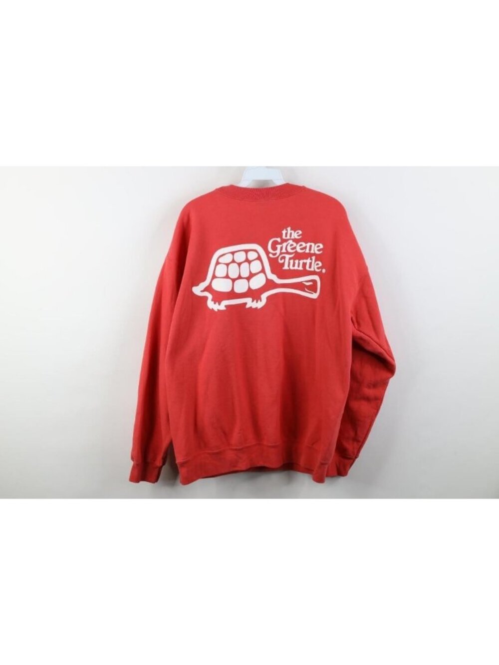 Vtg Y2K Womens Large The Greene Turtle Sports Bar Ocean City Sweatshirt Salmon - Picture 10 of 12